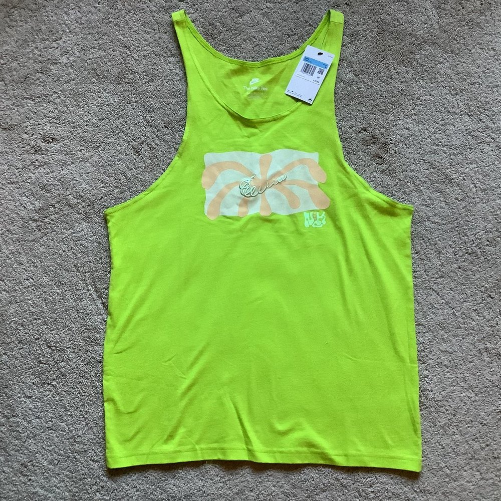New Men's Nike Sportswear Spring Break Tank Tee Size M Atomic Green MSRP $35